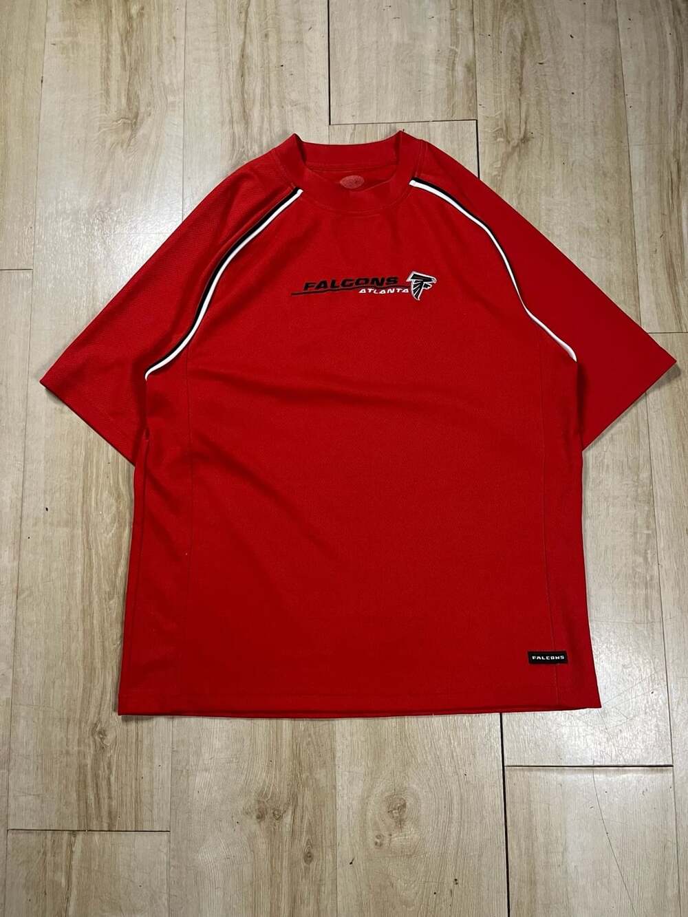 Vintage Atlanta Falcons NFL Red Short Sleeve Athletic T-Shirt Mesh Jersey